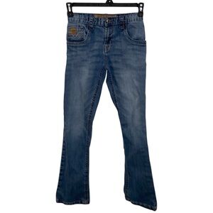 Boys Cinch Dark Wash Boot Cut Jeans Size 14S